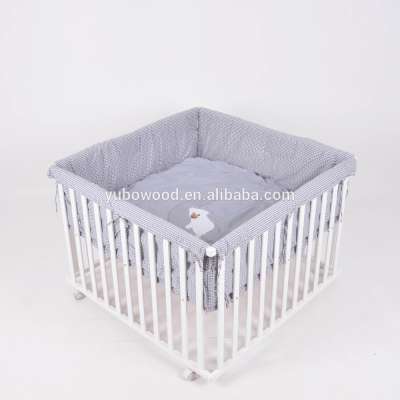 Sruare playpen, quadrangle baby wooden playpen