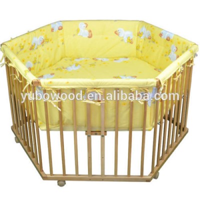 Wooden baby playpen safety playpen