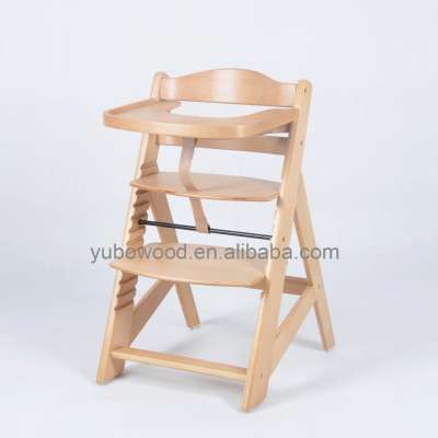 Wooden high chair baby