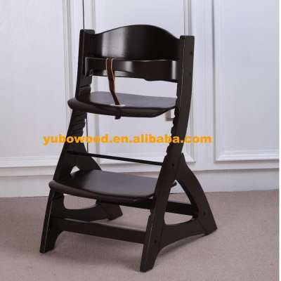 Wooden Chair baby dark brown color