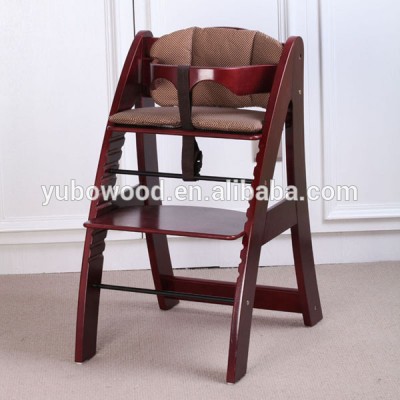 kitchen adjustable safety baby high chair wooden high chair